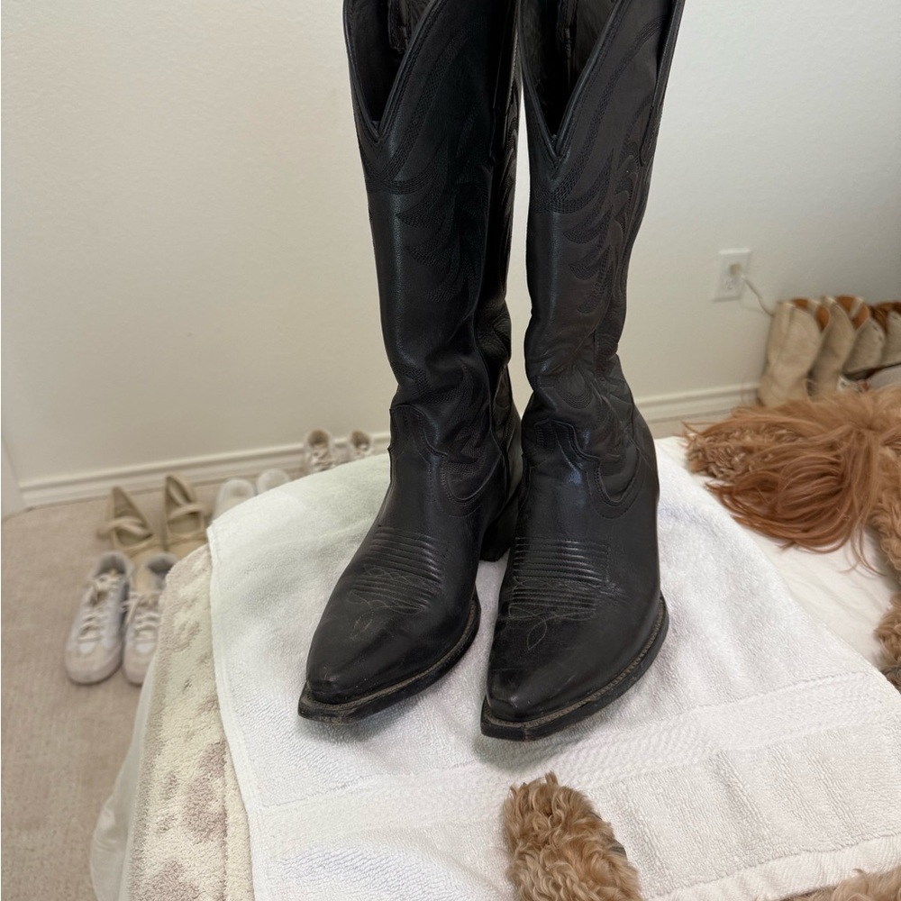 Tecovas Black Women's Cowboy Boots - Annie - Picture 3 of 5